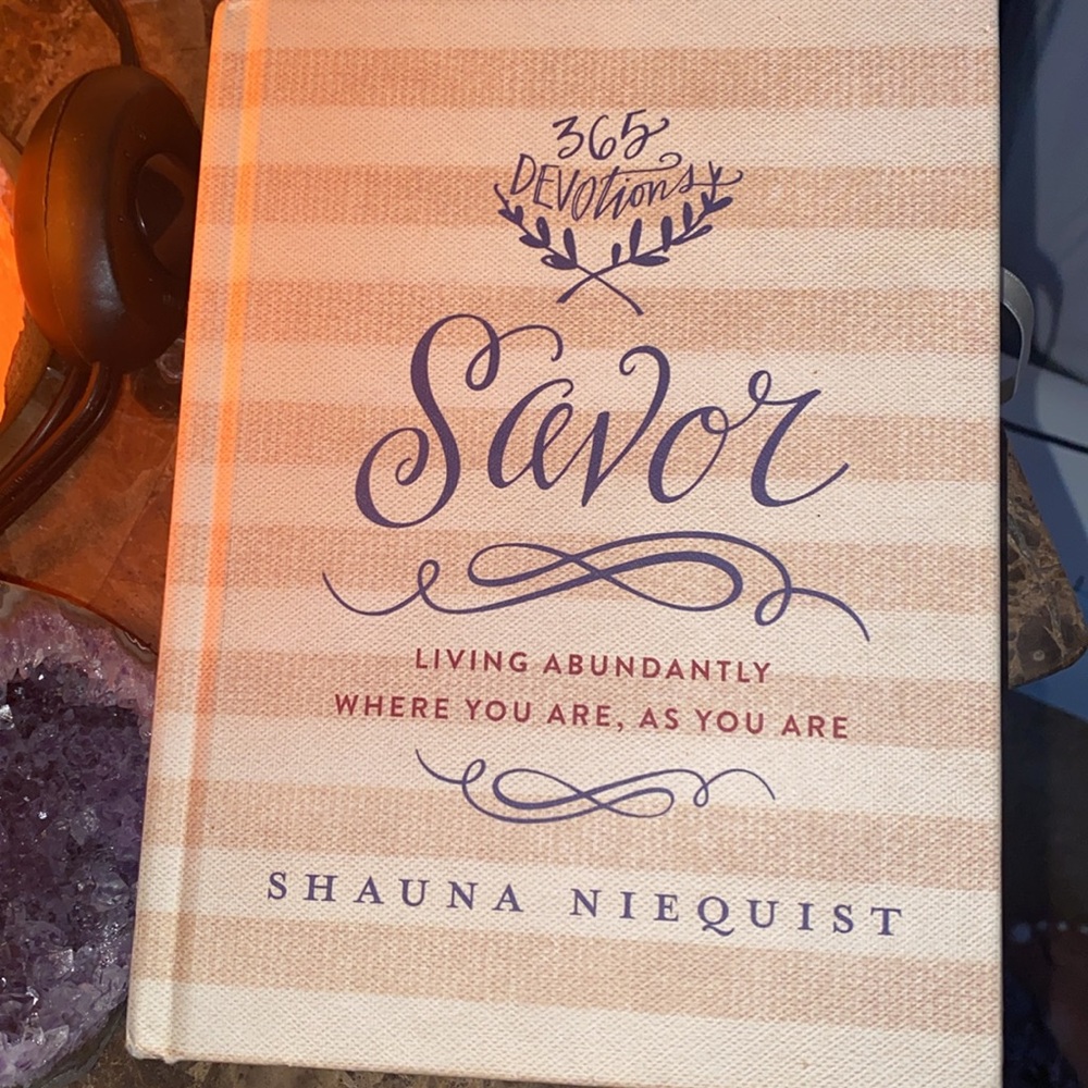 Savor Devotional Book - Cream